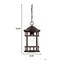 Homeroots 15.25 x 8.75 x 8.75 in. Vista II 1-Light Architectural Bronze Hanging Light 397974 - alternate 2